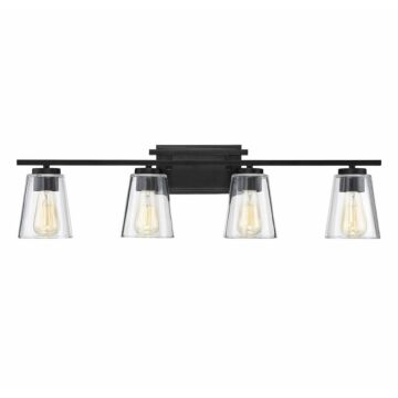 Savoy House Calhoun 4 Light Bathroom Vanity Light in Black