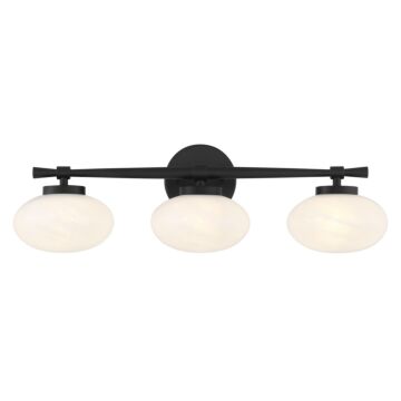 Barrow 3-Light Bathroom Vanity Light in Matte Black