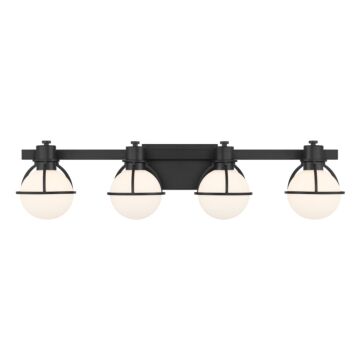Pierce 4-Light Bathroom Vanity Light in Matte Black