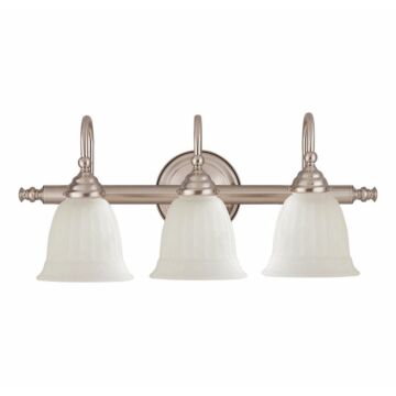Savoy House Brunswick 3 Light Bathroom Vanity Light in Satin Nickel