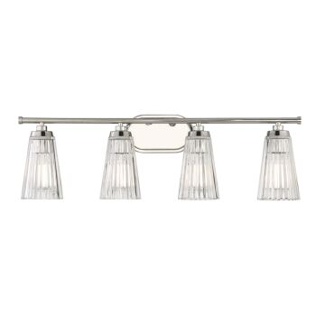 Chantilly Four Light Bathroom Vanity in Polished Nickel by Savoy House