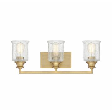 Hampton Three Light Bath Bar in Warm Brass by Savoy House