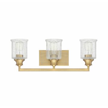 Savoy House Hampton 3 Light Bathroom Vanity Light in Warm Brass