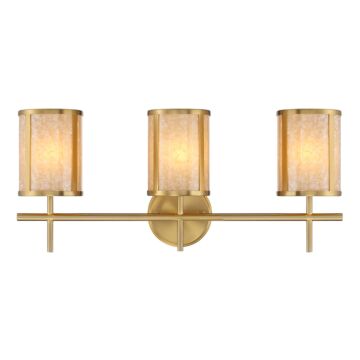Camden Three Light Bathroom Vanity in Warm Brass by Savoy House