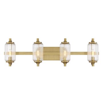 Holton 4-Light Bathroom Vanity Light in Warm Brass