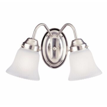 Savoy House Brighton 2 Light Bathroom Vanity Light in Satin Nickel