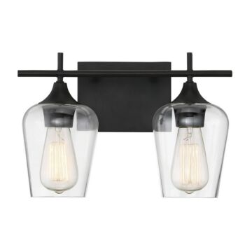 Octave Two Light Bath Bar in English Bronze by Savoy House