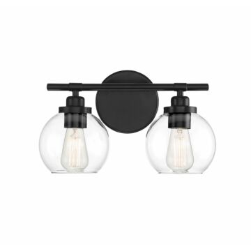 Carson Two Light Bath Bar in Matte Black by Savoy House