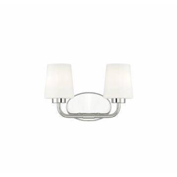 Capra Two Light Bath Bar in Polished Nickel by Savoy House