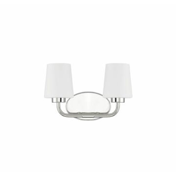 Savoy House Capra 2 Light Bathroom Vanity Light in Polished Nickel