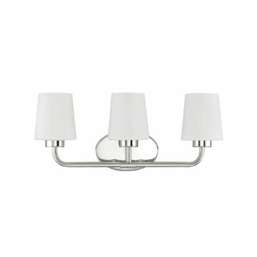 Savoy House Capra 3 Light Bathroom Vanity Light in Polished Nickel