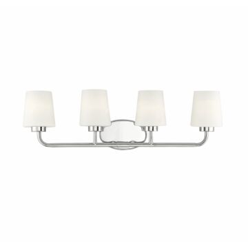 Capra Four Light Bath Bar in Polished Nickel by Savoy House