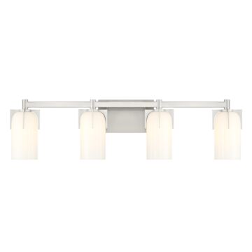 Caldwell Four Light Bathroom Vanity in Satin Nickel by Savoy House