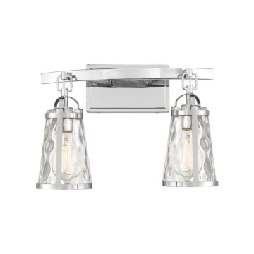 Albany Two Light Bath Bar in Polished Chrome by Savoy House