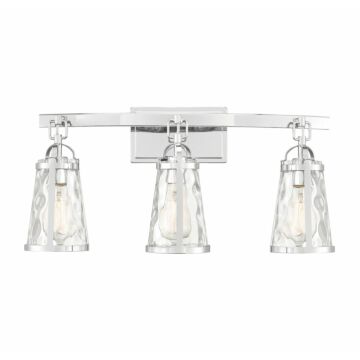 Albany Three Light Bath Bar in Polished Chrome by Savoy House
