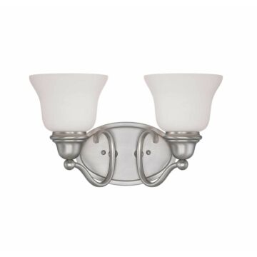 Yates Two Light Bath Bar in Pewter by Savoy House