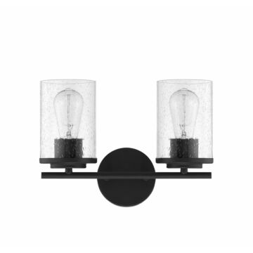 Savoy House Marshall 2 Light Bathroom Vanity Light in Matte Black