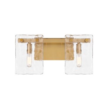 Genry Two Light Bathroom Vanity in Warm Brass by Savoy House