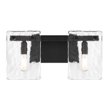 Genry Two Light Bathroom Vanity in Matte Black by Savoy House