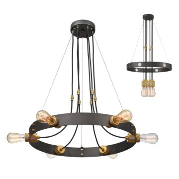 Z-Lite Troubadour 6-Light Chandelier In Bronze