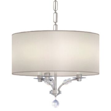 Mirage Three Light Mini Chandelier in Polished Nickel by Crystorama