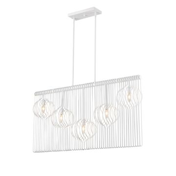 Z-Lite Contour 5-Light Chandelier In White