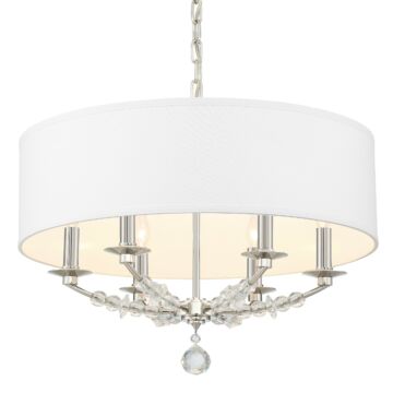 Mirage Six Light Chandelier in Polished Nickel by Crystorama