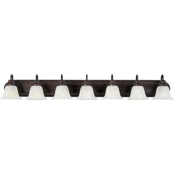 Essentials   801x Seven Light Bath Vanity in Oil Rubbed Bronze by Maxim
