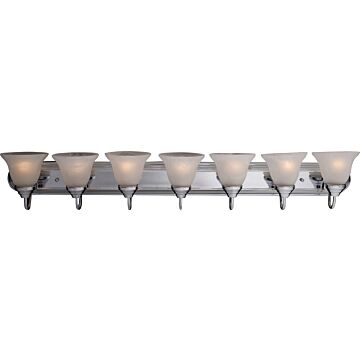 Essentials   801x Seven Light Bath Vanity in Polished Chrome by Maxim