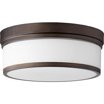 Celeste Three Light Ceiling Mount in Oiled Bronze by Quorum International