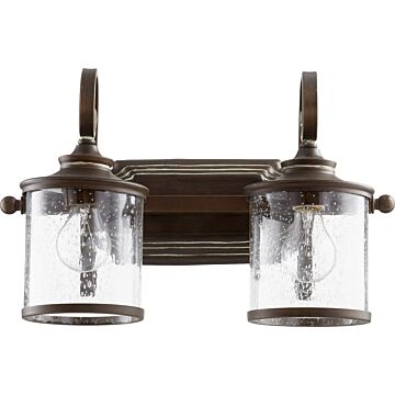 San Miguel Two Light Vanity in Vintage Copper by Quorum International