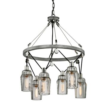 Citizen Chandelier in Graphite And Polished Nickel by Troy Lighting