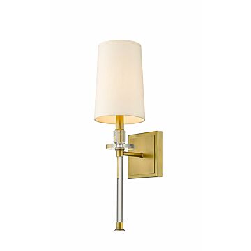 Z-Lite Sophia 1-Light Wall Sconce In Rubbed Brass