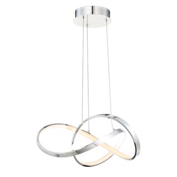 Vornado LED Pendant in Chrome by W.A.C. Lighting