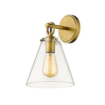 Z-Lite Harper 1-Light Wall Sconce In Rubbed Brass