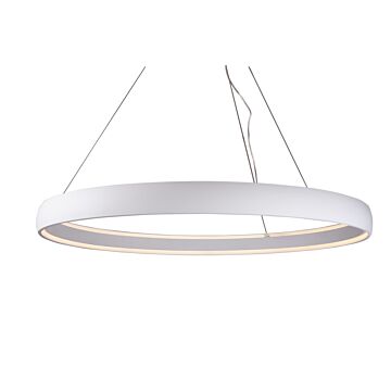 Halo LED Pendant in White by Kuzco
