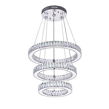 Florence 56-Light LED Chandelier in Chrome