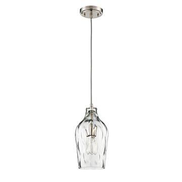Pendant One Light Mini Pendant in Brushed Polished Nickel by Craftmade