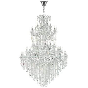 Maria Theresa 84 Light Chandelier in Chrome by CWI Lighting
