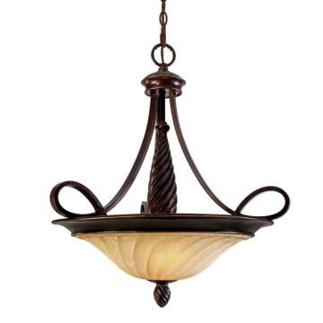 Torbellino Three Light Pendant in Cordoban Bronze by Golden