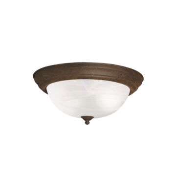 No Family Two Light Flush Mount in Tannery Bronze by Kichler