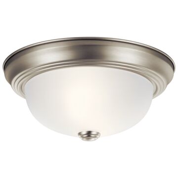 No Family Two Light Flush Mount in Brushed Nickel by Kichler