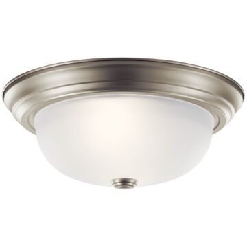 No Family Two Light Flush Mount in Brushed Nickel by Kichler