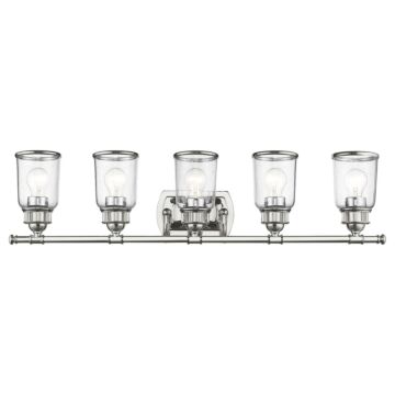 Lawrenceville 5-Light Bathroom Vanity Light in Polished Chrome