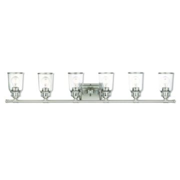 Lawrenceville 6-Light Bathroom Vanity Light in Brushed Nickel