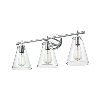 Aliza Three Light Vanity in Chrome by Millennium