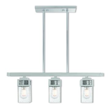 Harding 3-Light Linear Chandelier in Polished Chrome