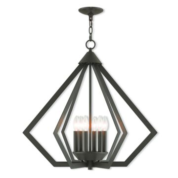 Prism 6-Light Chandelier in Bronze