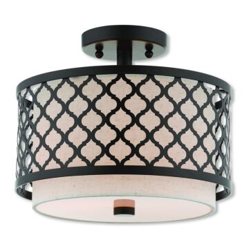 Arabesque 2-Light Ceiling Mount in English Bronze