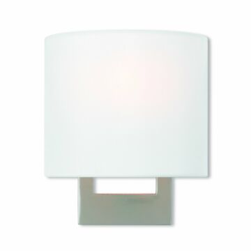 ADA Wall Sconces 1-Light Wall Sconce in Brushed Nickel